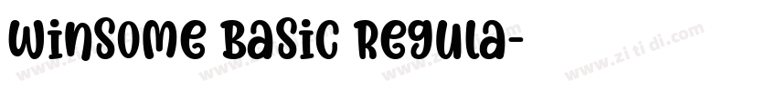 Winsome Basic Regula字体转换